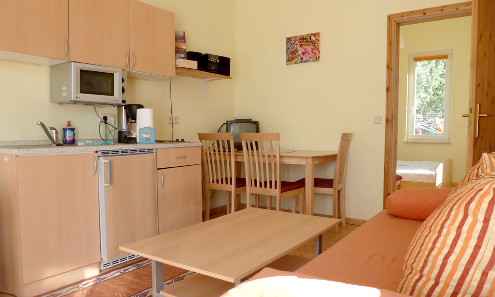 Sitzecke in der Ferienwohnung 